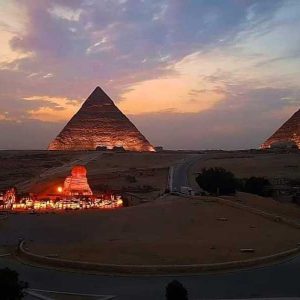 SOUND AND LIGHT SHOW WITH DINNER WITH PYRAMIDS VIEW ROOF TOP RESTAURANT